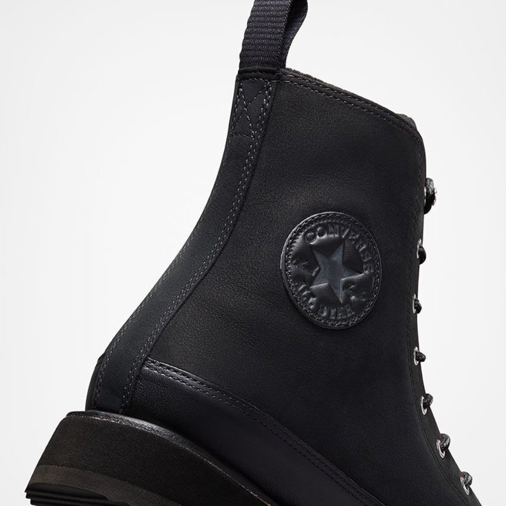 CONVERSE Chuck Taylor Crafted Leather Terrain Boots Shoe 173213C Black - Picture 5 of 11